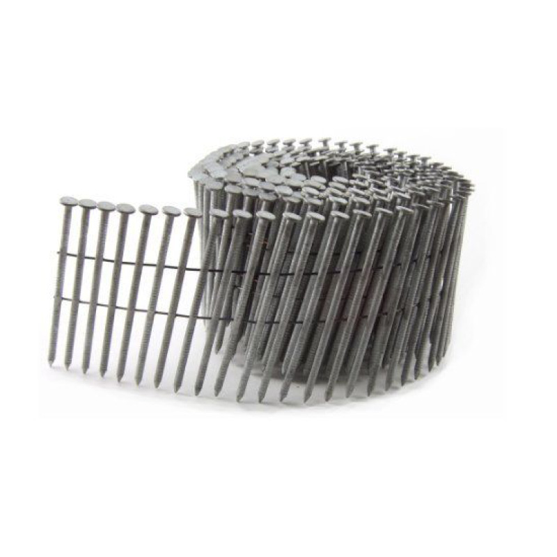 40x2.1mm Galvanised Annular Ring Shank Conical Top Wire Collated Coil Nails - Box of 14400