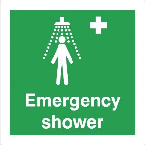 150x150mm Emergency Shower - Rigid