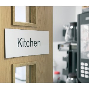 76x203mm Conference Room Architectural Door Sign Centre Aligned