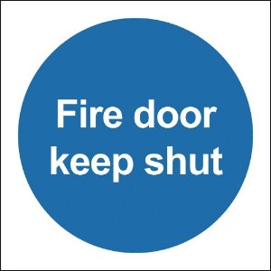 100x100 Fire Door Keep Shut - Rigid