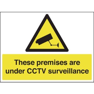 300x500mm These Premises Are Under CCTV Surveillance - Rigid
