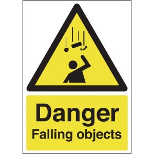 420x297mm Danger Falling Objects - Rigid