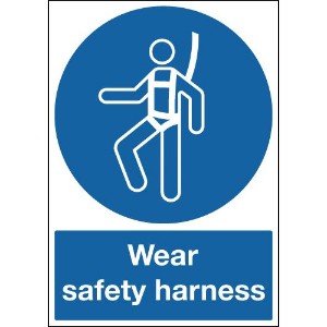 420x297mm Wear Safety Harness - Self Adhesive