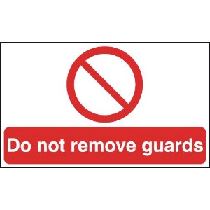 150x300mm Do not remove guards - Rigid