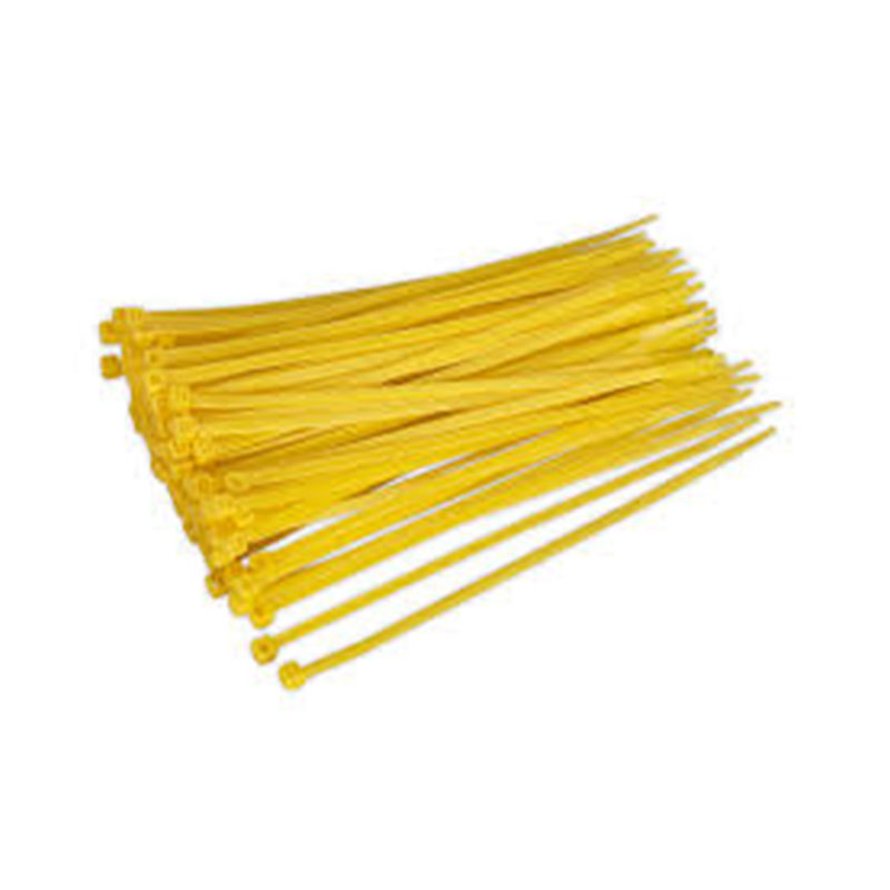 200x4.8mm YELLOW Coloured Nylon Cable Ties