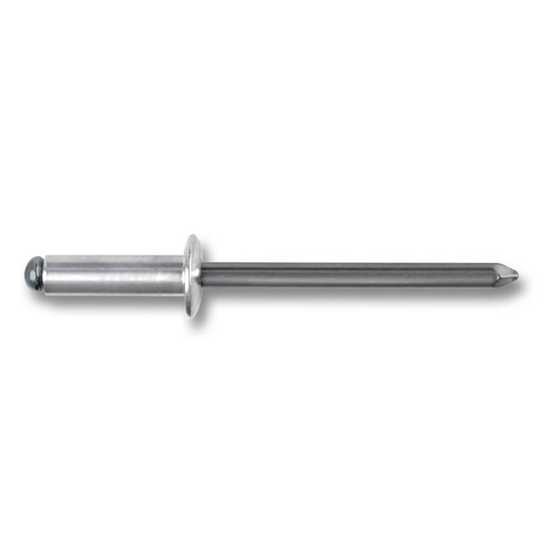 M5x7x12mm Rivet Nuts Aluminium Open Flanged Head (0.5-3.0mm Grip)
