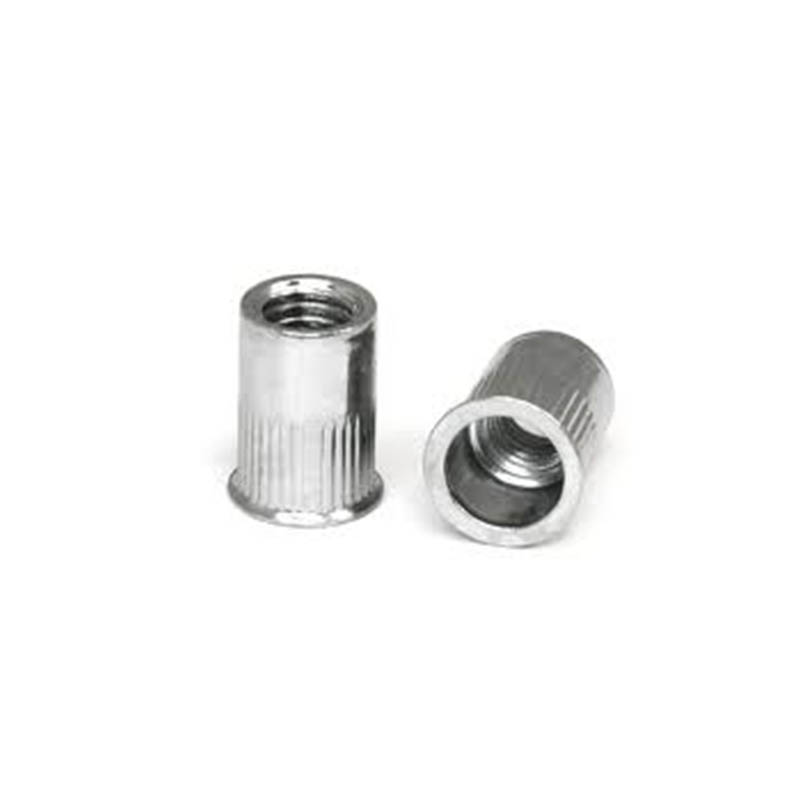 M6x9x14.5mm Rivet Nuts A2 Stainless Steel Grooved Open Reduced Head (0.5-3.0mm Grip)