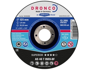 230x1.9x22mm Dronco AS 46 INOX Cutting Discs T42 - 1233250100
