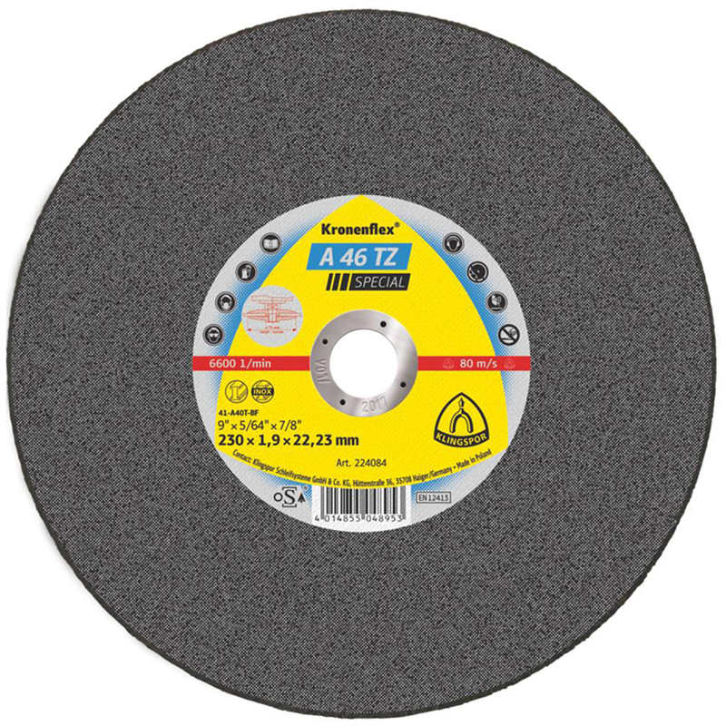300x3.5x22mm bore Metal Cutting Disc Flat