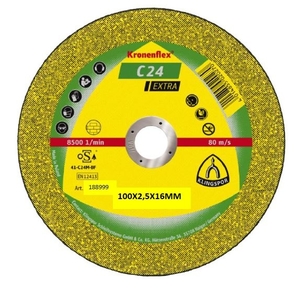 100x2.5mm Klingspor C24EX Stone Cutting Discs D/C
