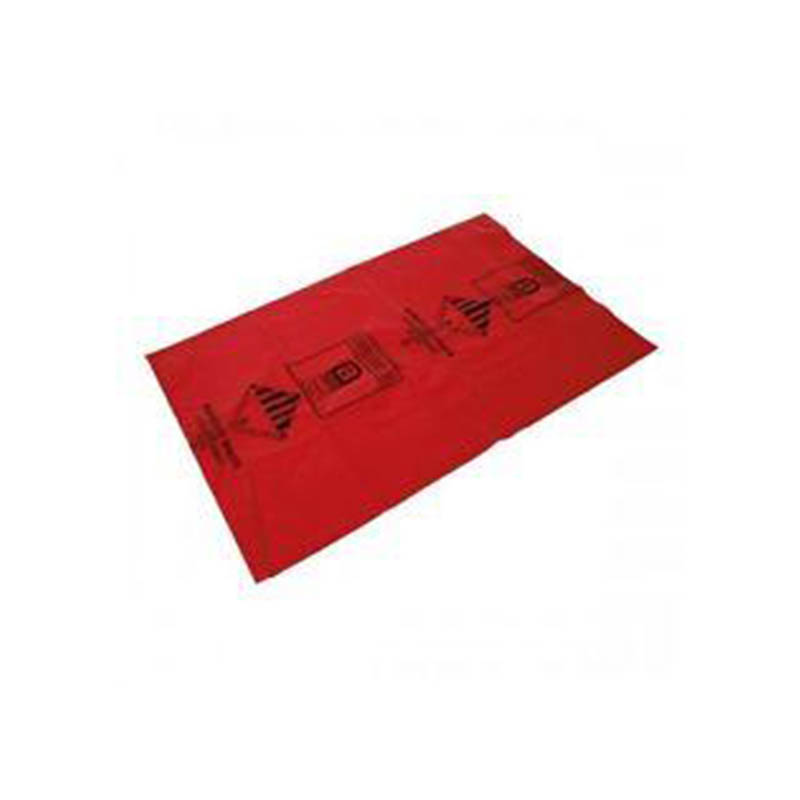 900x1200mm Large RED Heavy Duty Asbestos Printed Bags (Box of 100)