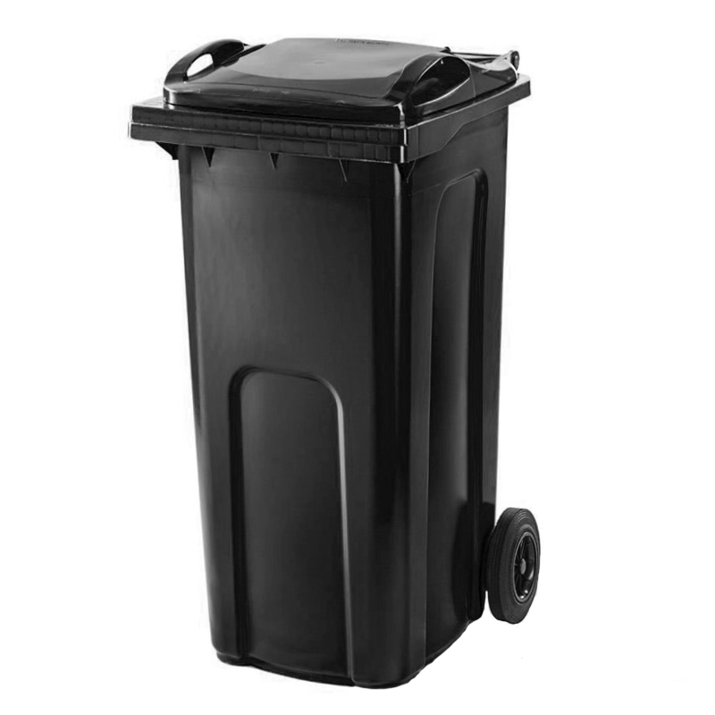 240 Litre BLACK JaniCare® Plastic Wheelie Bin 