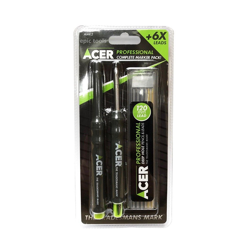TRACER Complete Deep Hole Marker Kit (Pen, Pencil & Leads) 