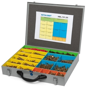 Large Filled Screw Selection Storage Case - 440x340x70mm
