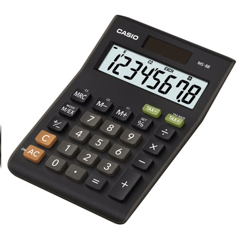 Casio MS-88ECO Desktop Calculator with Tax Calculation