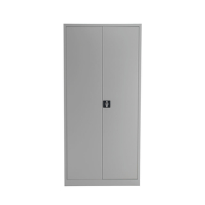 Steel Storage Cabinet/Cupboard 2-Door Grey 4 shelf - 1960x440x930mm