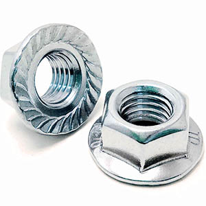 BZP Serrated Flange Nuts