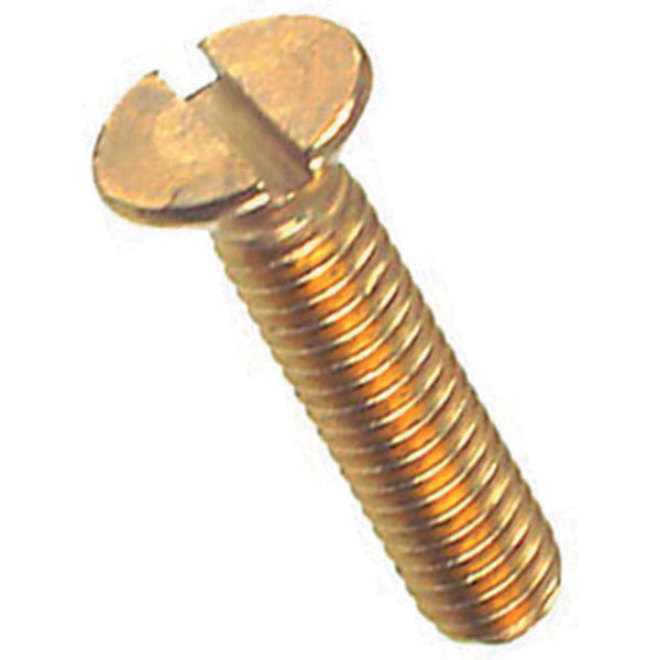 6BA x 1/2" BRASS COUNTERSUNK CSK SLOTTED SCREWS QTY 25 
