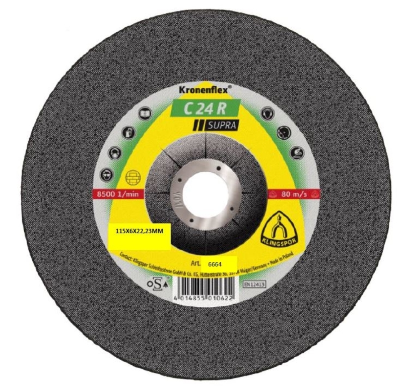 Klingspor C24R Stone Grinding Discs D/C Grinding Discs Abrasive