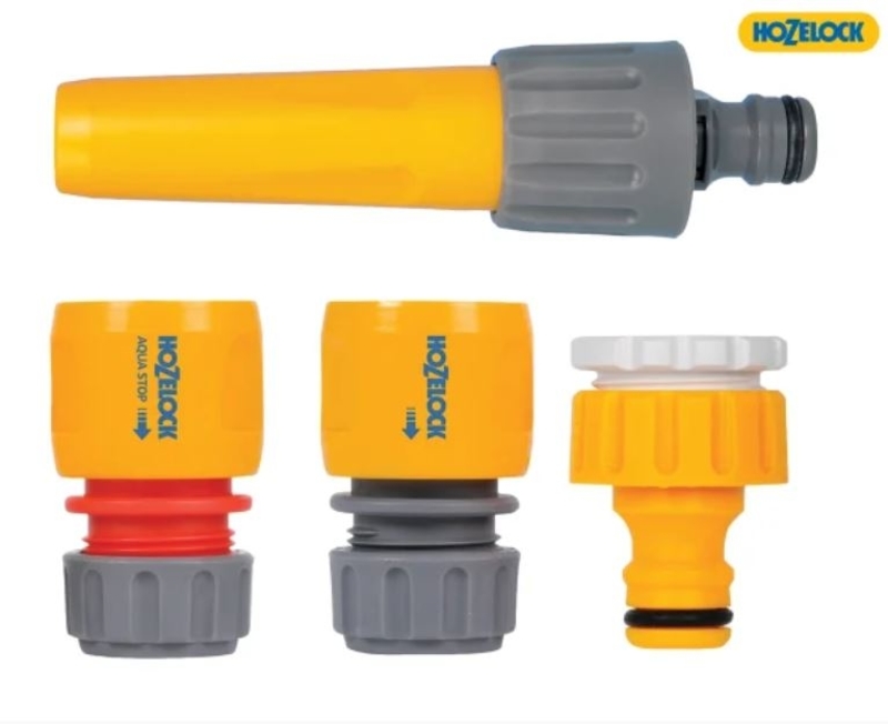 Hozelock Soft Touch Threaded Tap and Hose Pipe End Connector Set 