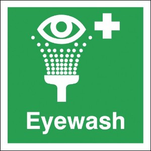 150x150mm Eye Wash Sign - Self Adhesive