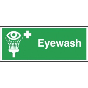 100x250mm Eye Wash Sign - Rigid