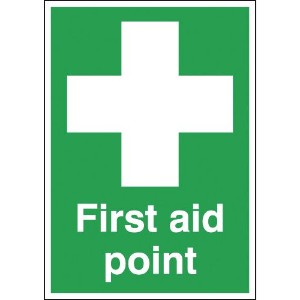 100x250mm First Aid Point - Rigid
