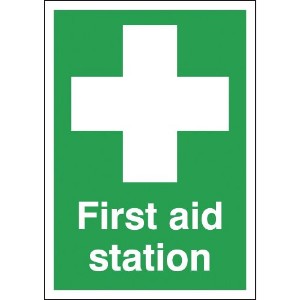 420x297mm First Aid Station - Rigid