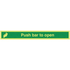 75x600mm Push Bar To Open - Nite Glo Rigid