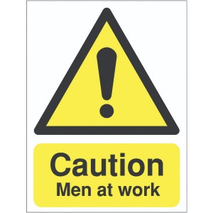 400x300 Caution Men at work Reflective sign