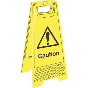 Caution SiteForce® A-Frame Safety Temporary Floor Stand Sign - 600x300mm
