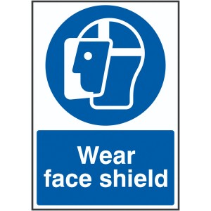 100x250mm Wear Face Shield - Rigid