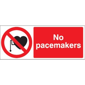 100x250mm No Pacemakers - Rigid