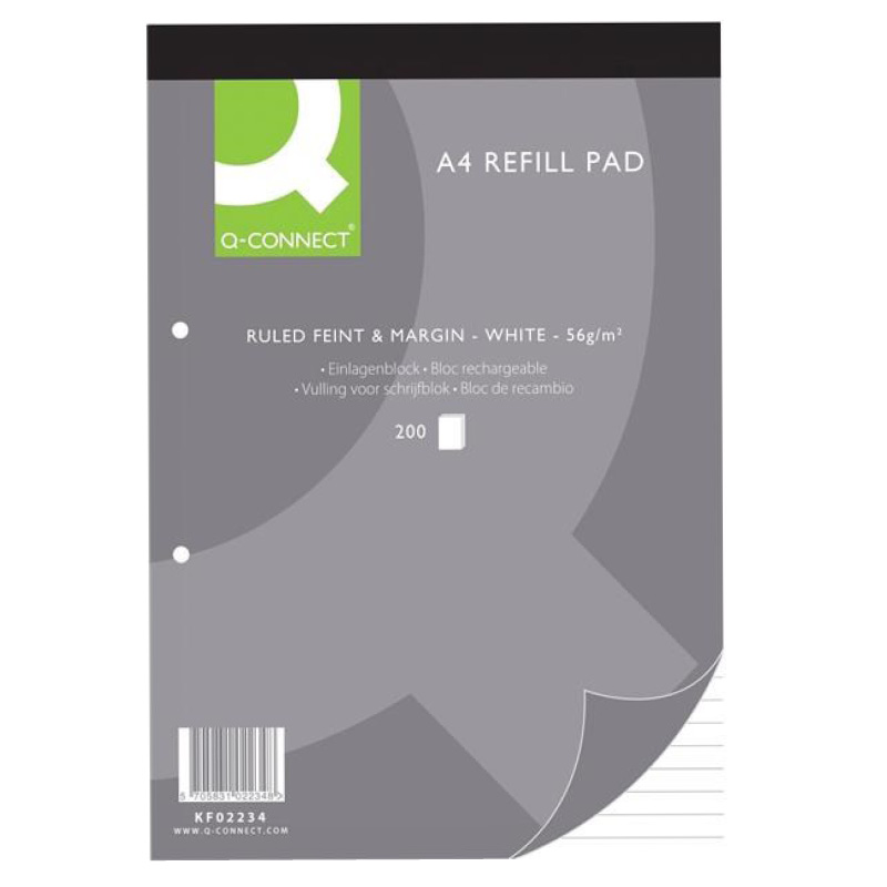 FixFirm® Refill Pad A4 Feint & Margin 80 Leaf - Pack of 10