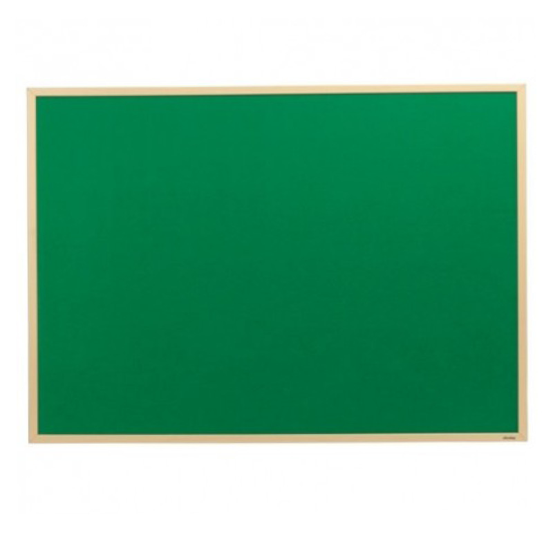 1200x900mm Pin Board / Notice Board with Aluminium Frame - Green Background