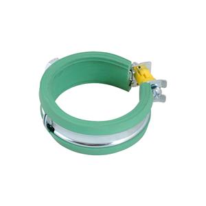 BISMAT 5000 BZP EPDM Green Lined Pipe Clip For Plastic Pipe M8 Bossed - 16mm