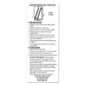 Scafftag Ladder Inspection List Pocket Guide Pack of 5