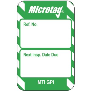 Scafftag Microtag Next Inspection Date Inserts Green Pack of 20