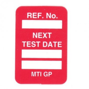 Scafftag Microtag Next Inspection Date Inserts Red Pack of 20