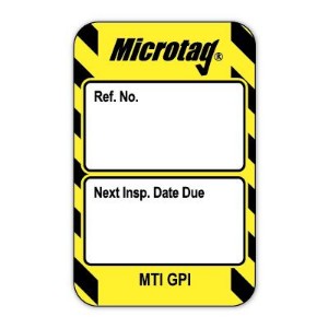 Scafftag Microtag Next Inspection Date Inserts Yellow Pack of 20