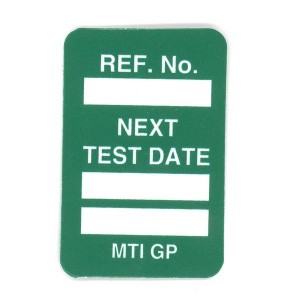 Scafftag Microtag Next Test Date Inserts Green Pack of 20