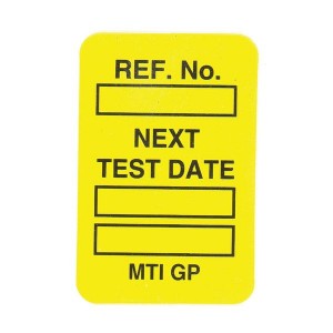 Scafftag Microtag Next Test Date Inserts Yellow Pack of 20