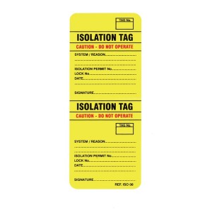 Scafftag Isotag Isolation Tag Pack of 10