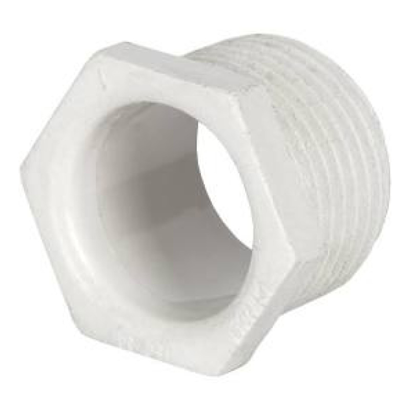 20mm White PVC Conduit Male Bush Screwed