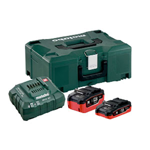 Metabo Basic Set - 2 x 18V 5.2Ah Li-ion Batteries + ASC 145 Charger (Cardboard box) - 685051000