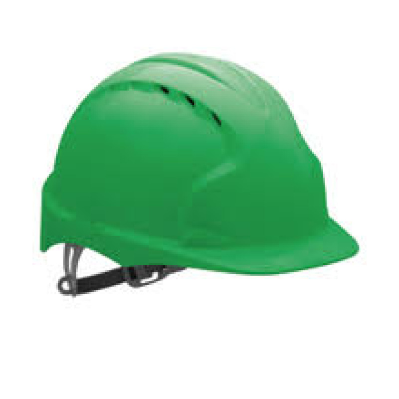 Green EVOLite Mid Peak Vented Wheel Adjustable Helmet