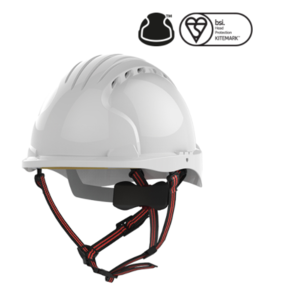 White JSP EVO®5 Dualswitch Industrial Safety And Climbing Helmet - Vented