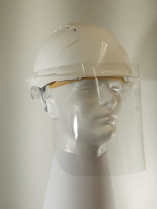 Clear Visor for Safety Helmets - For infection control (Not impact rated)