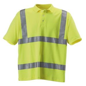 M Yellow WorkGlow® Hi-Vis Short Sleeve Polo Shirts