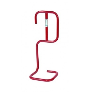 Single ExtinguishX® Red Tubular Steel Fire Extinguisher Stand